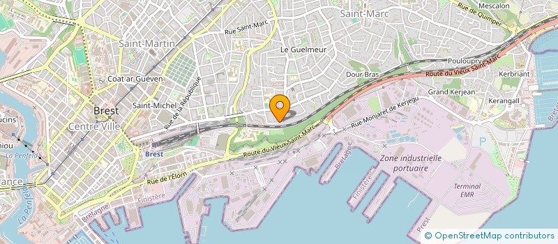 localisation de l'entreprise SCI SERP D OR  BREST