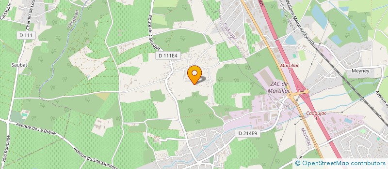localisation de l'entreprise SCI SERR  MARTILLAC