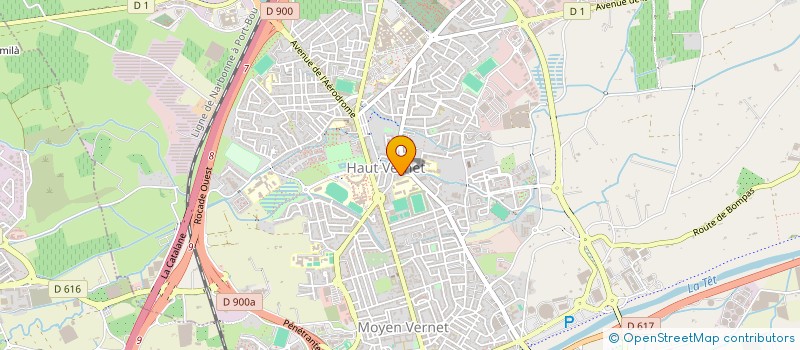 localisation de l'entreprise SCI SERRADELL  PERPIGNAN