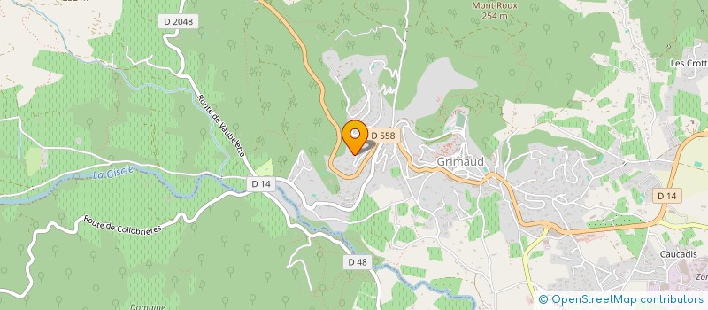 localisation de l'entreprise SCI SERRAGLIO à GRIMAUD