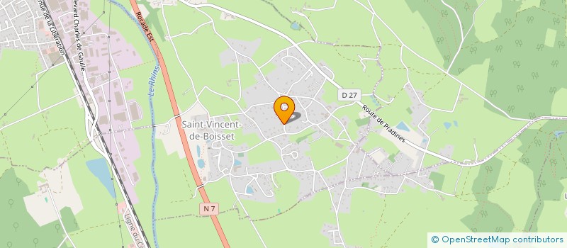 localisation de l'entreprise SCI SERRAILLE ZOLA  SAINT-VINCENT-DE-BOISSET