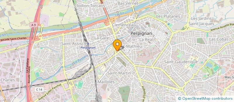 localisation de l'entreprise SCI SERRALONGUE à PERPIGNAN