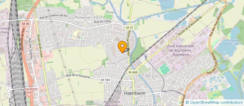 localisation de l'entreprise SCI SERRAVAL  SOUFFELWEYERSHEIM