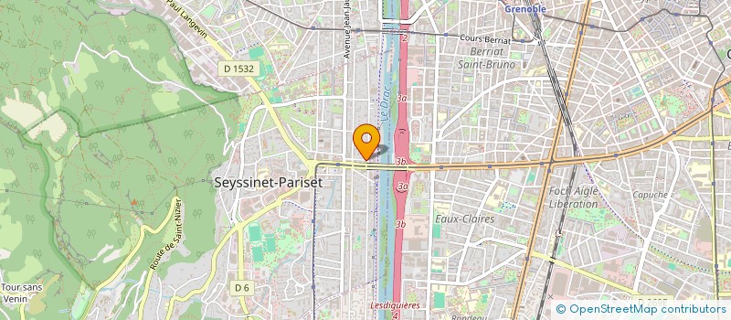 localisation de l'entreprise SCI SERRE CHEVALIER VILLENEUVE LA SALLE  SEYSSINET-PARISET