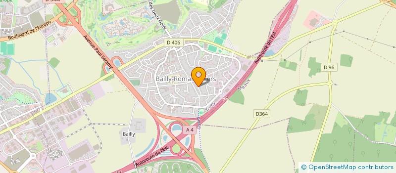 localisation de l'entreprise SCI SERRE COLMANT  BAILLY-ROMAINVILLIERS