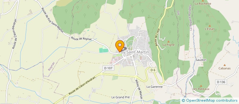 localisation de l'entreprise SCI SERRE FOURNIER  CLEON-D'ANDRAN