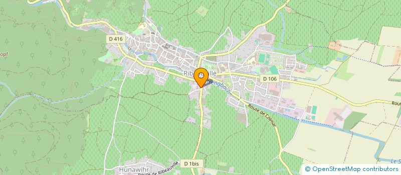 localisation de l'entreprise SCI SERREAU - AU RELAIS DES MENETRIERS  RIBEAUVILLE