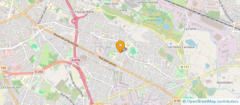 localisation de l'entreprise SCI SERRI  TRELAZE