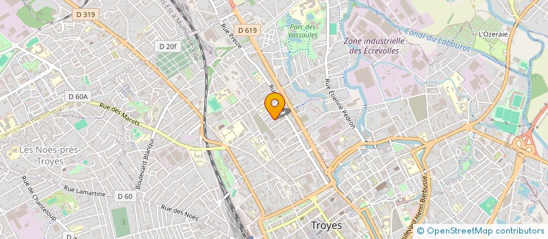 localisation de l'entreprise SCI SERRIERE 11 RUE AMAND PORON à TROYES