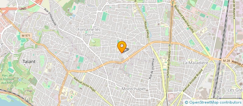 localisation de l'entreprise SCI SERRIGNY  FONTAINE-LES-DIJON