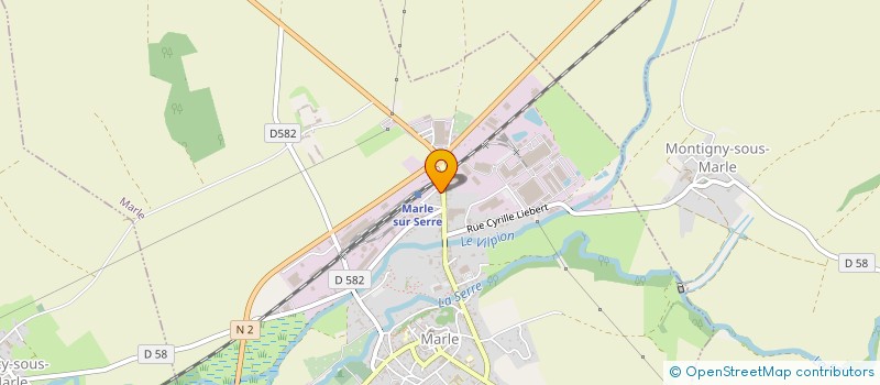 localisation de l'entreprise SCI SERROISE  MARLE