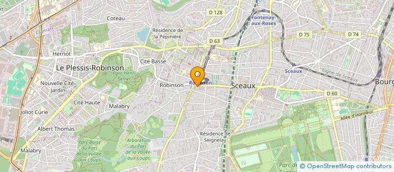 localisation de l'entreprise SCI SERRON à SCEAUX