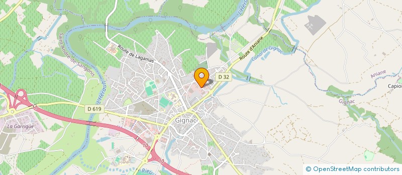 localisation de l'entreprise SCI SERS  GIGNAC