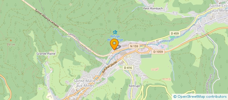 localisation de l'entreprise SCI SERT ALI  SAINTE-CROIX-AUX-MINES