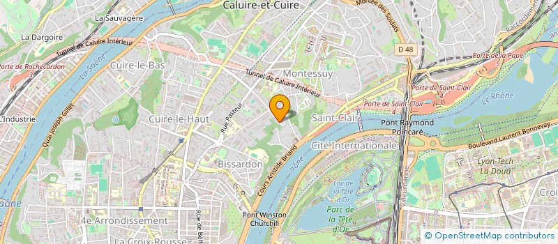 localisation de l'entreprise SCI SERTINA  CALUIRE-ET-CUIRE