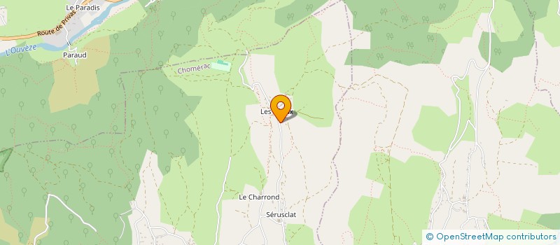localisation de l'entreprise SCI SERUSCLAT  CHOMERAC