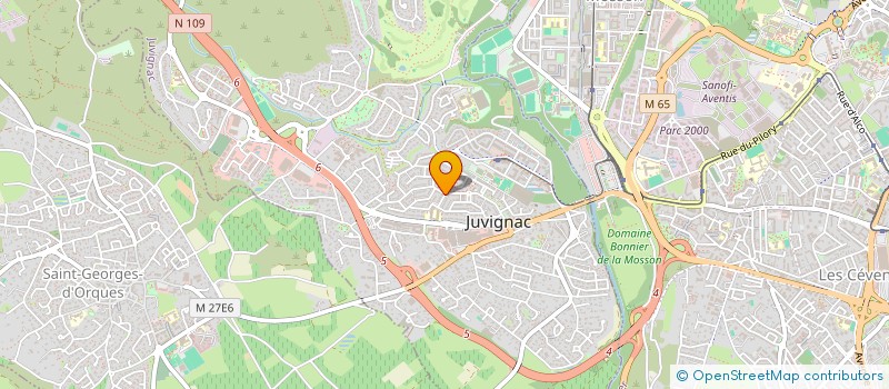 localisation de l'entreprise SCI SERVAL  JUVIGNAC