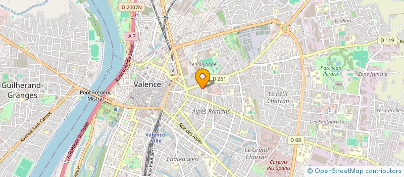 localisation de l'entreprise SCI SERVAN à VALENCE