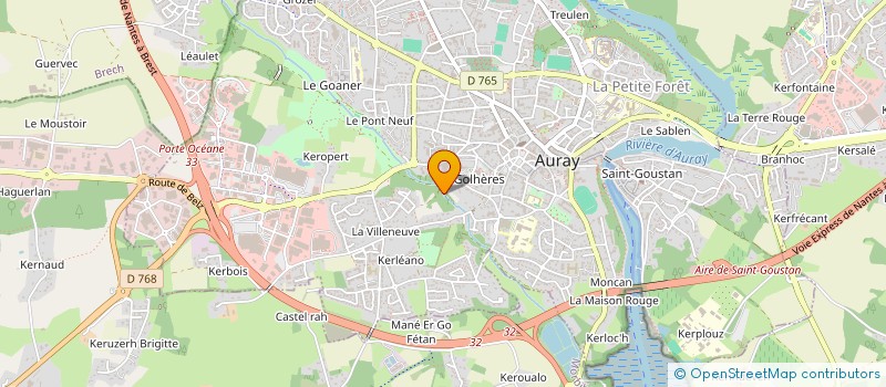localisation de l'entreprise SCI SERVANN à AURAY