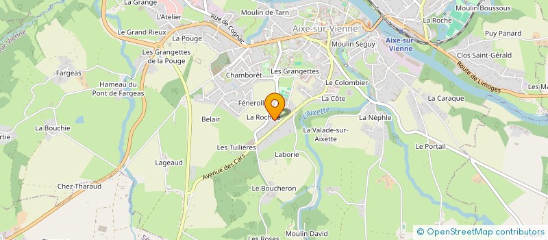 localisation de l'entreprise SCI SERVAUD J.G.P. à AIXE-SUR-VIENNE