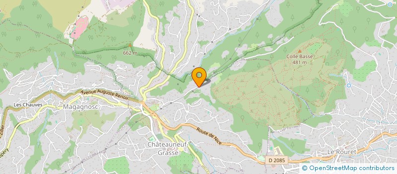 localisation de l'entreprise SCI SERVELLE  CHATEAUNEUF-GRASSE