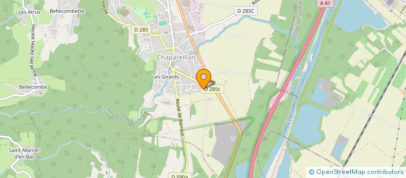 localisation de l'entreprise SCI SERVETTE 37  CHAPAREILLAN