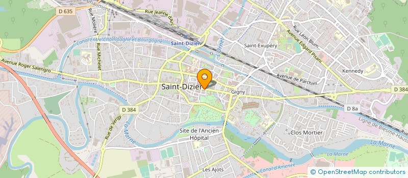 localisation de l'entreprise SCI SERVEZ VOUS à SAINT-DIZIER