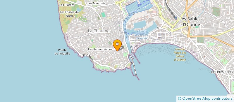 localisation de l'entreprise SCI SERVHALO à LES SABLES D'OLONNE