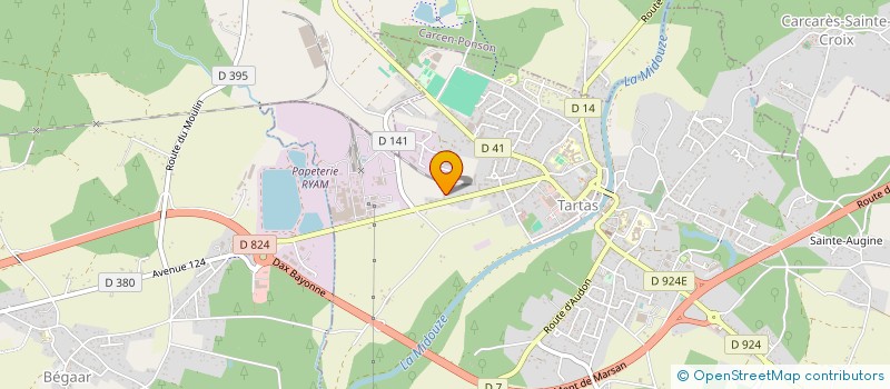 localisation de l'entreprise SCI SERYADG  TARTAS