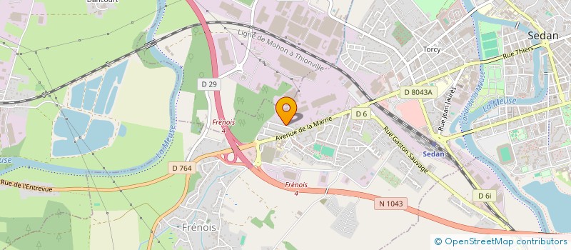 localisation de l'entreprise SCI SERYAN  SEDAN