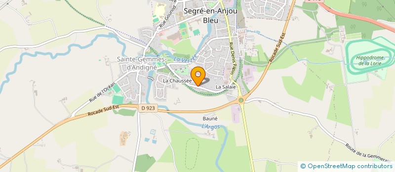 localisation de l'entreprise SCI SES à SEGRE-EN-ANJOU BLEU