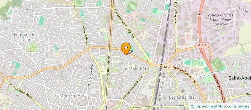 localisation de l'entreprise SCI SES à DIJON