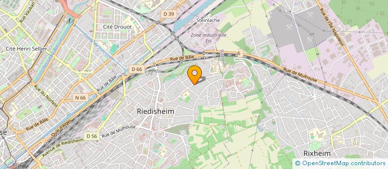 localisation de l'entreprise SCI SESAKO  RIEDISHEIM