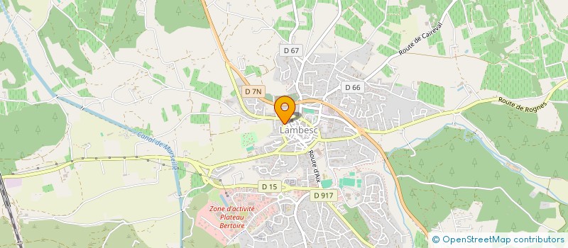 localisation de l'entreprise SCI SESAME  LAMBESC