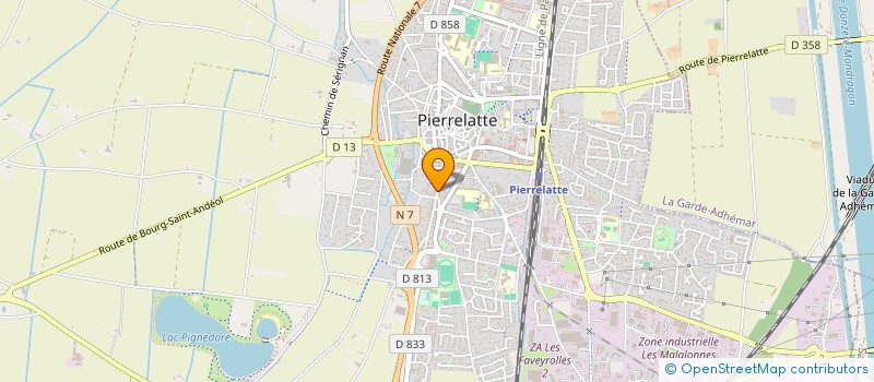localisation de l'entreprise SCI SESAME 42  PIERRELATTE