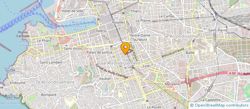 localisation de l'entreprise SCI SESAME à MARSEILLE