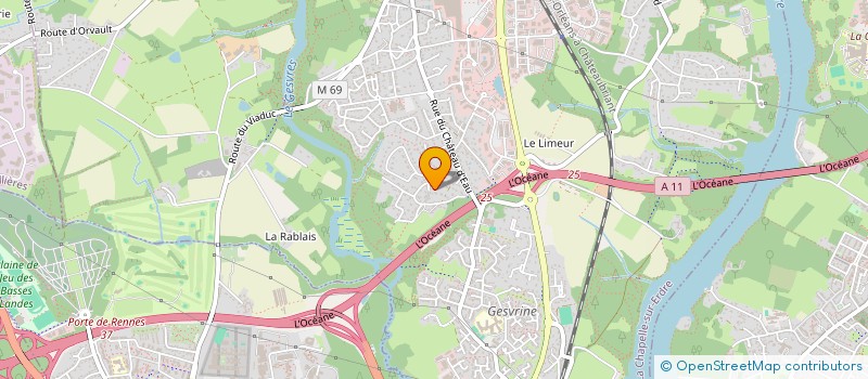 localisation de l'entreprise SCI SESAMO  LA CHAPELLE-SUR-ERDRE