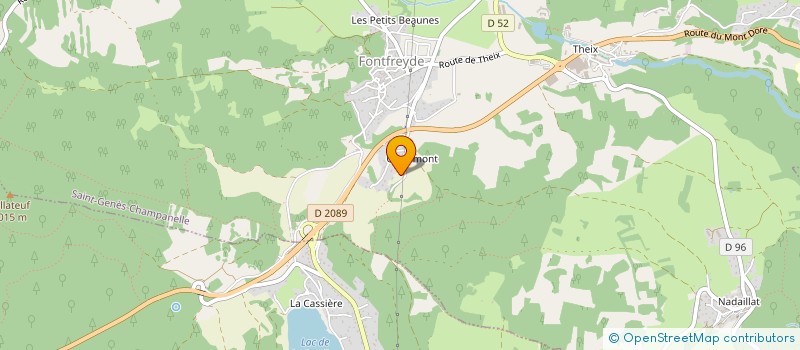 localisation de l'entreprise SCI SESANE  SAINT-GENES-CHAMPANELLE