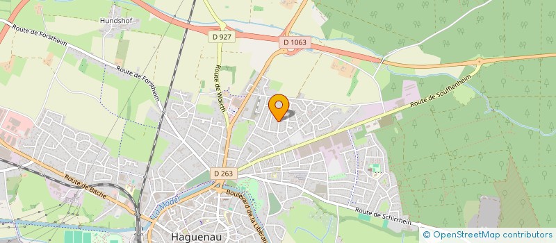 localisation de l'entreprise SCI SESAYA  HAGUENAU