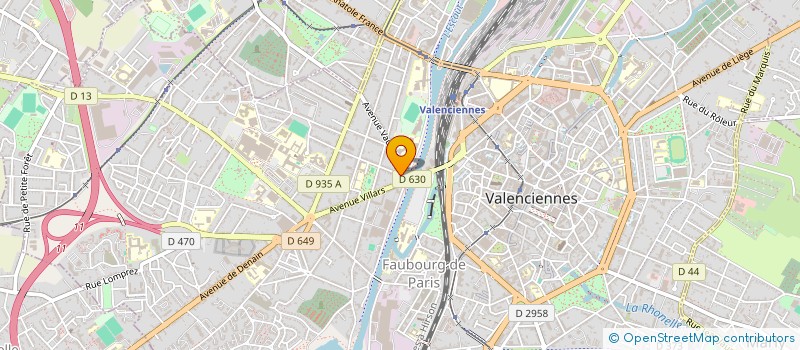 localisation de l'entreprise SCI SESESYX à VALENCIENNES