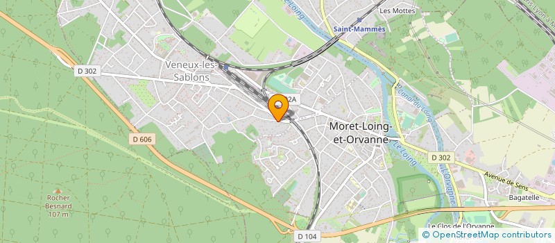 localisation de l'entreprise SCI SESHAT  MORET-LOING-ET-ORVANNE