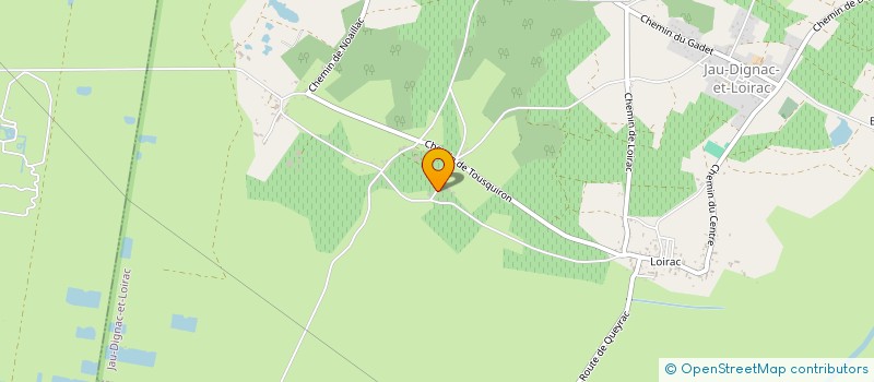localisation de l'entreprise SCI SESTIGNAN  JAU-DIGNAC-ET-LOIRAC