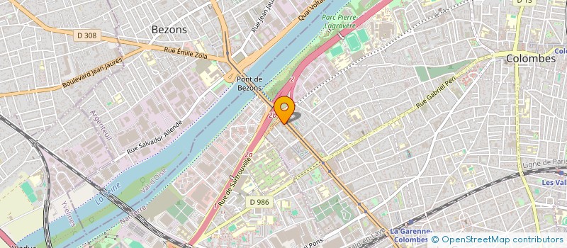 localisation de l'entreprise SCI SESTRA  COLOMBES