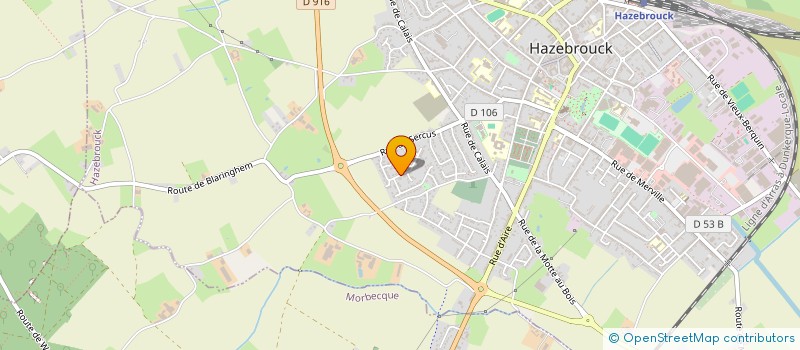 localisation de l'entreprise SCI SET3G  HAZEBROUCK