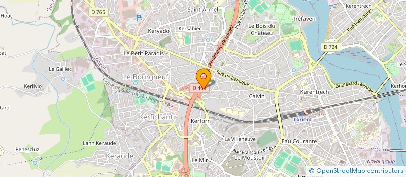 localisation de l'entreprise SCI SETB  LORIENT