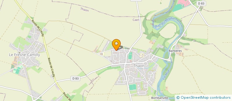 localisation de l'entreprise SCI SETE CLAVEL  THAON