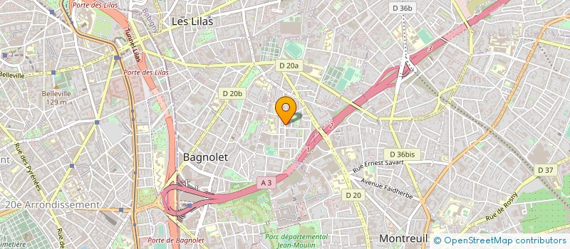 localisation de l'entreprise SCI SETIFIS  BAGNOLET