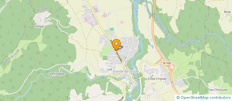 localisation de l'entreprise SCI SETIVIDANE  VIEILLE-BRIOUDE