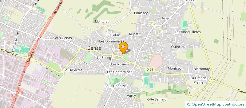 localisation de l'entreprise SCI SETOMI  GENAS