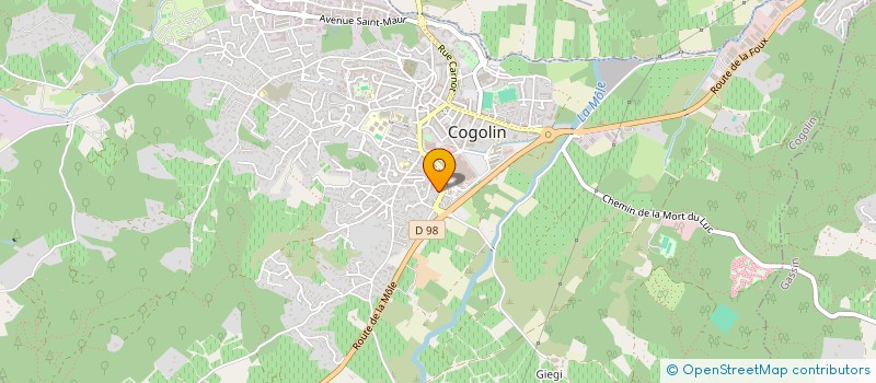 localisation de l'entreprise SCI SEURY  SAINT-RAPHAEL